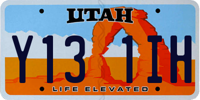 UT license plate Y131IH