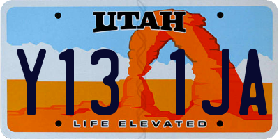 UT license plate Y131JA