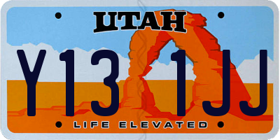 UT license plate Y131JJ