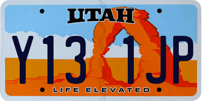 UT license plate Y131JP