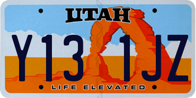 UT license plate Y131JZ