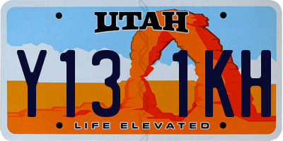 UT license plate Y131KH