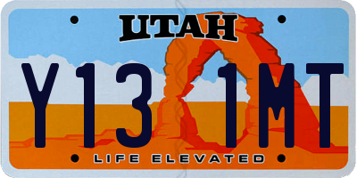 UT license plate Y131MT