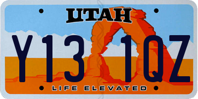 UT license plate Y131QZ