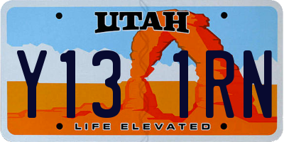 UT license plate Y131RN