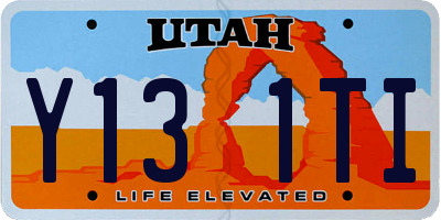 UT license plate Y131TI