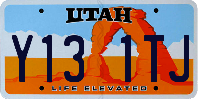 UT license plate Y131TJ