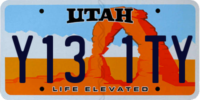 UT license plate Y131TY