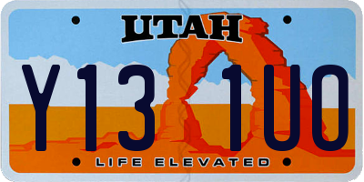 UT license plate Y131UO