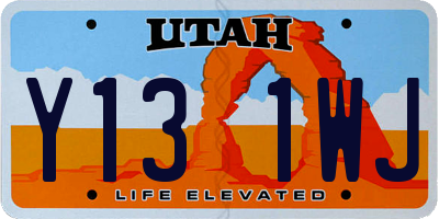 UT license plate Y131WJ