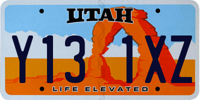 UT license plate Y131XZ