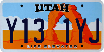 UT license plate Y131YJ