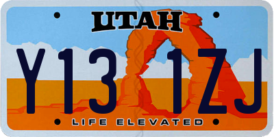 UT license plate Y131ZJ