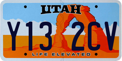 UT license plate Y132CV
