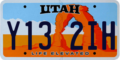 UT license plate Y132IH