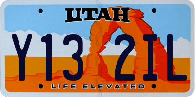 UT license plate Y132IL