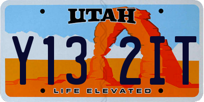 UT license plate Y132IT