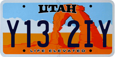 UT license plate Y132IY