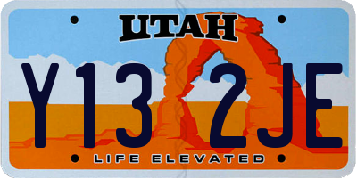 UT license plate Y132JE