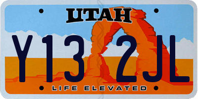 UT license plate Y132JL