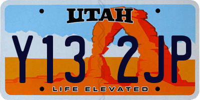 UT license plate Y132JP