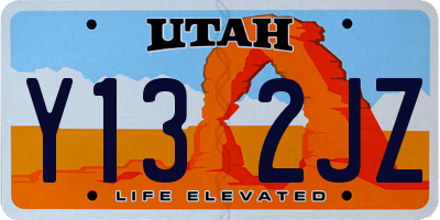 UT license plate Y132JZ