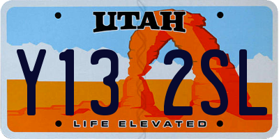 UT license plate Y132SL
