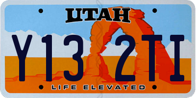 UT license plate Y132TI