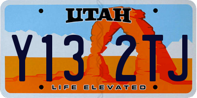 UT license plate Y132TJ
