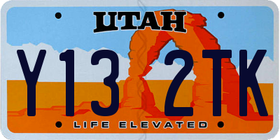 UT license plate Y132TK