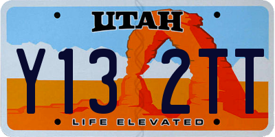 UT license plate Y132TT