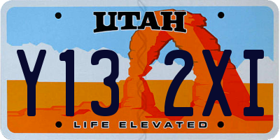 UT license plate Y132XI