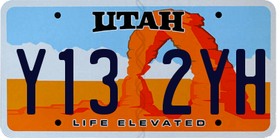 UT license plate Y132YH