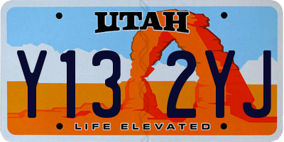 UT license plate Y132YJ