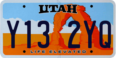 UT license plate Y132YQ