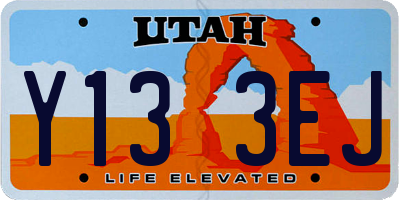 UT license plate Y133EJ