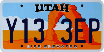 UT license plate Y133EP