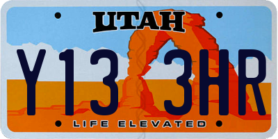 UT license plate Y133HR