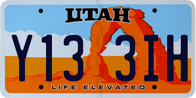 UT license plate Y133IH