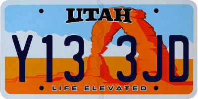 UT license plate Y133JD