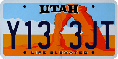 UT license plate Y133JT