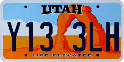 UT license plate Y133LH