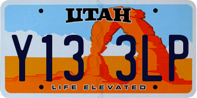 UT license plate Y133LP