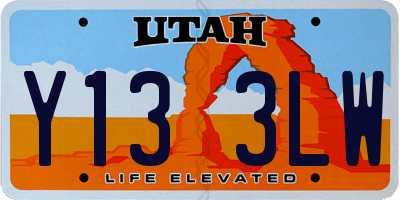 UT license plate Y133LW