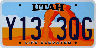 UT license plate Y133QG