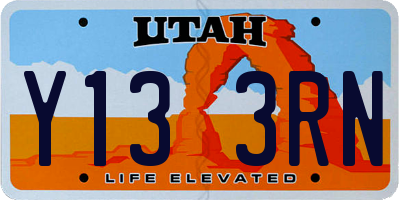 UT license plate Y133RN