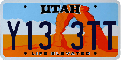 UT license plate Y133TT