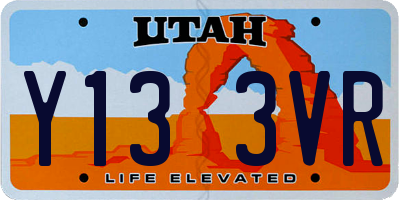 UT license plate Y133VR