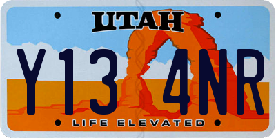 UT license plate Y134NR