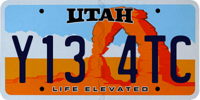 UT license plate Y134TC